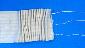 3" Straight Pencil Shirring Tape 4 Cord Cotton Tape: Product Number 860