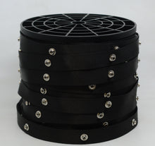 Load image into Gallery viewer, 1788 F59 - Black 4 1/4" Spaced Snap Tape