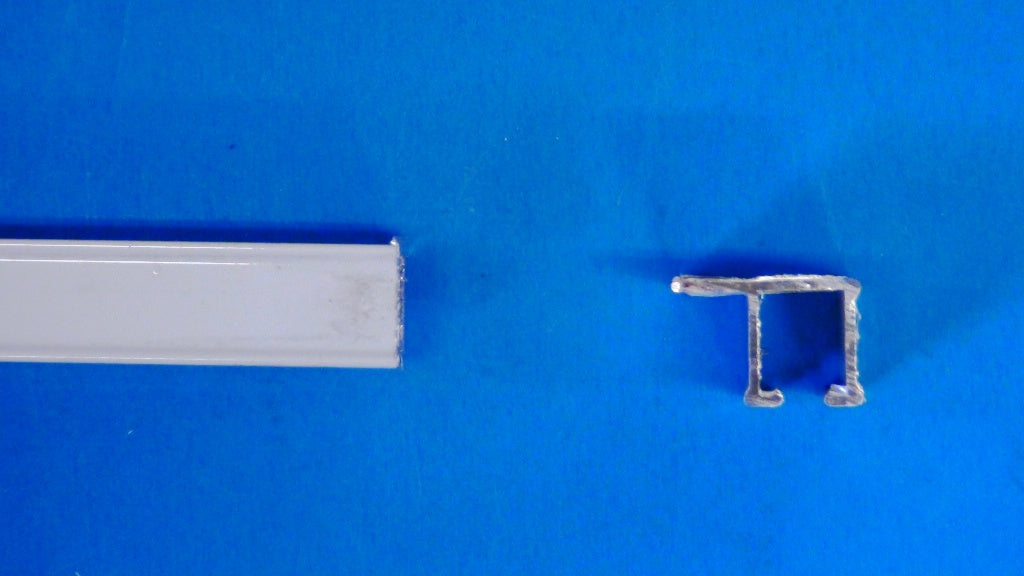 Aluminum track with lip: Product Number 1820