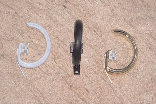 Ribbed Rings For Decorative Traverse Rods: Product Number 2458