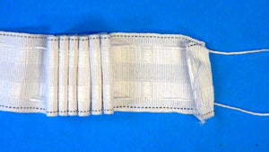 2" Straight Pencil Shirring Tape 2 Cord Cotton Tape: Product Number 858