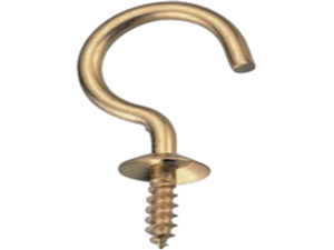 Brass Plated Cup Hook: Product Number 86