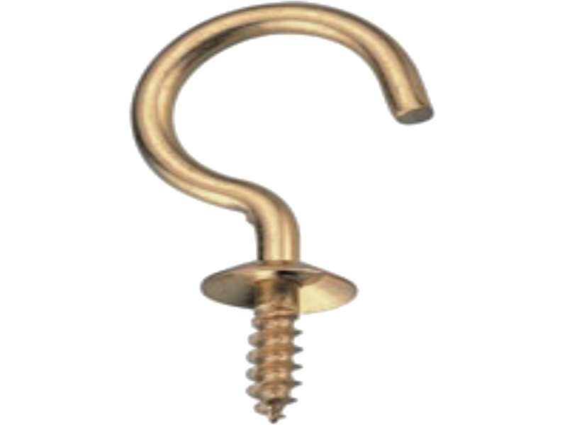 Brass Plated Cup Hook: Product Number 86