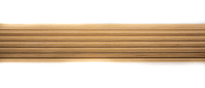 Victorian 1 3/8" Wood Fluted Poles: Product Number 501