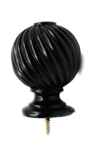 Twisted Ball Resin Finial: Product Number 608