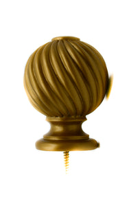 Twisted Ball Resin Finial: Product Number 608